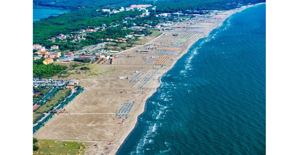 Blick auf Rosolina Mare: Strand und die Adria